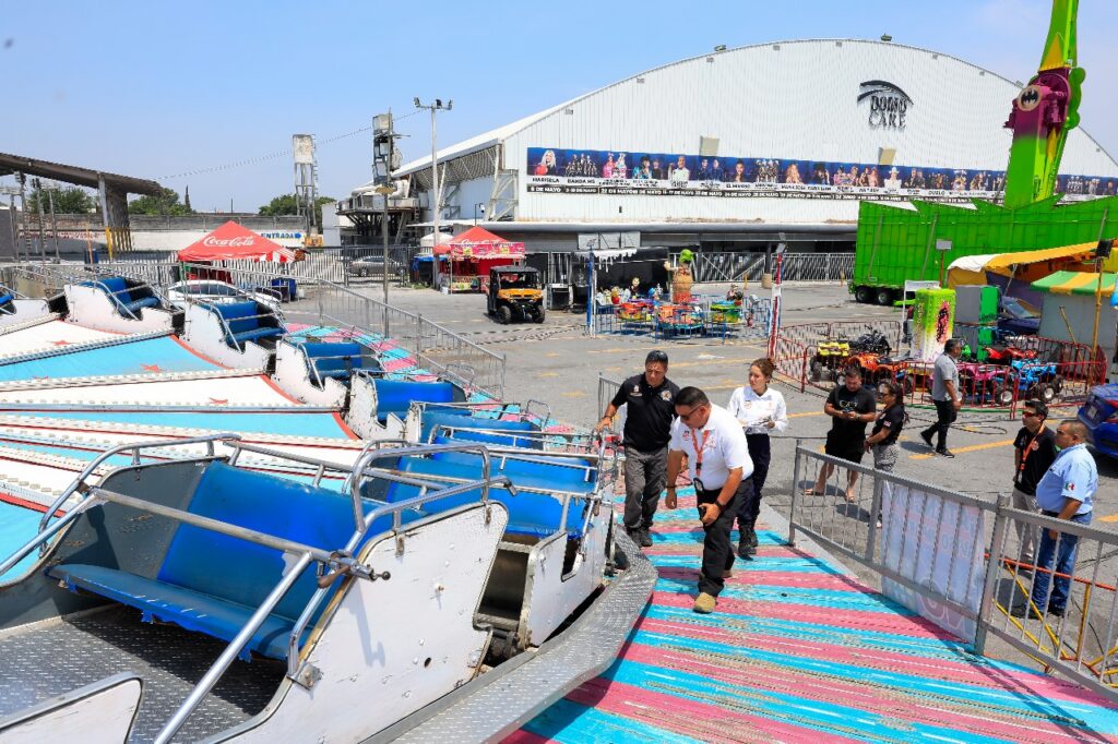 Realiza Protección Civil Guadalupe revisión de juegos en la Expo