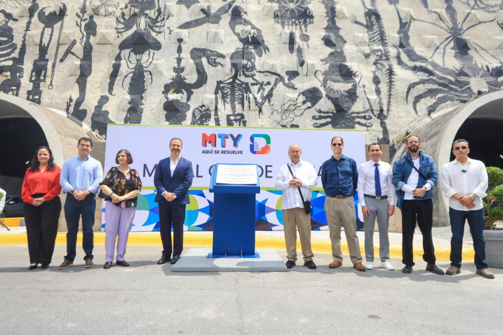 Transforman Monterrey y San Pedro el túnel Agustín Basave con mural “Ojo de Agua”