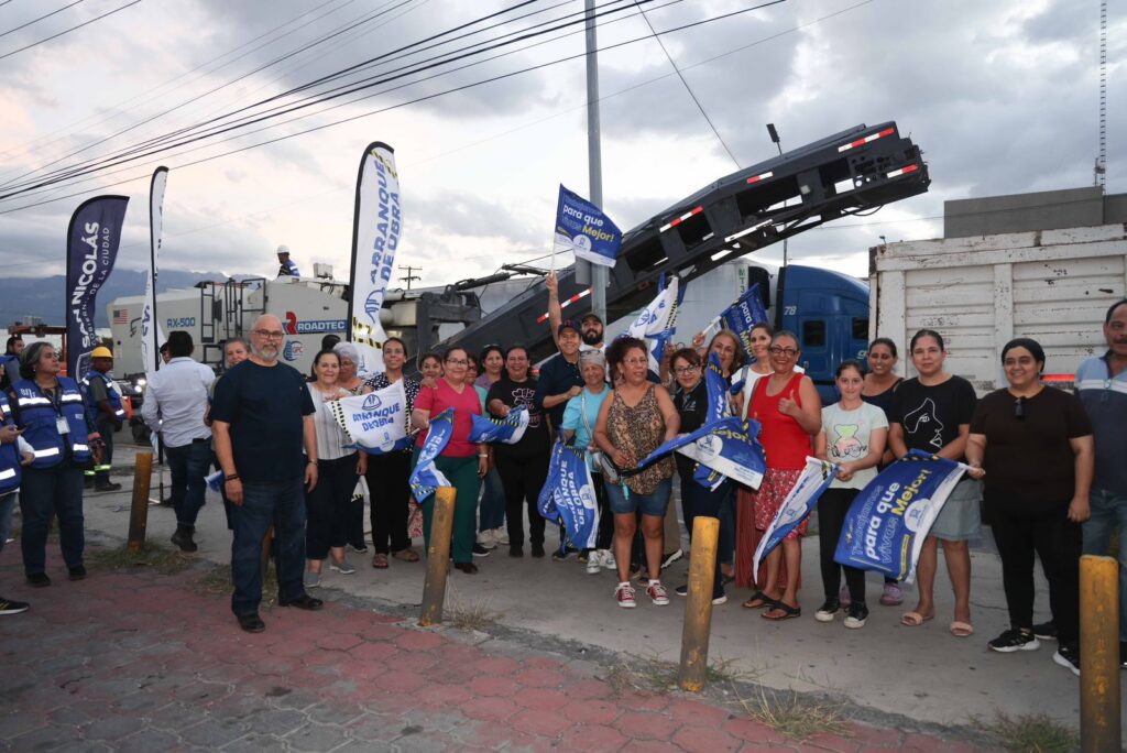 Inicia San Nicolás rehabilitación de Av. Churubusco