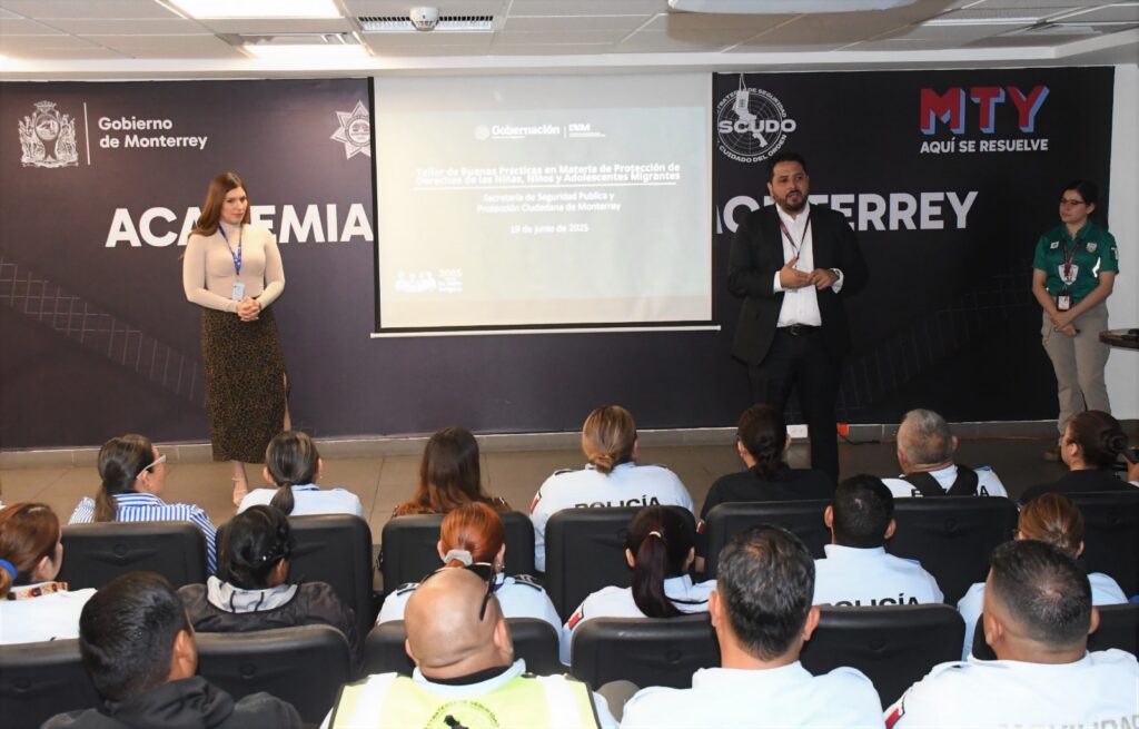 Brinda Monterrey capacitacion policías para proteger a menores migrantes