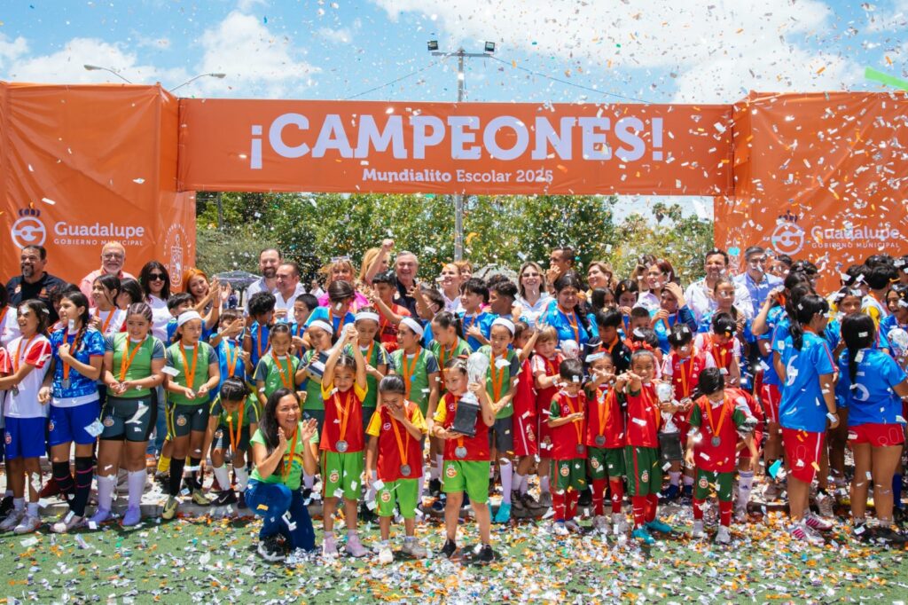 Concluye con éxito el Mundialito Escolar Guadalupe 2025