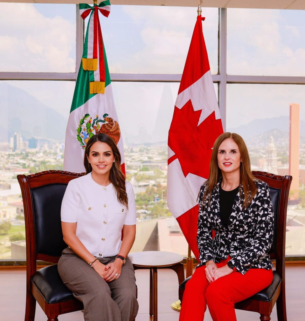 LORENA DE LA GARZA RECIBE A LA CÓNSUL GENERAL DE CANADÁ EN MONTERREY, ANNABELLE LAROUCHE ST-SAUVEUR