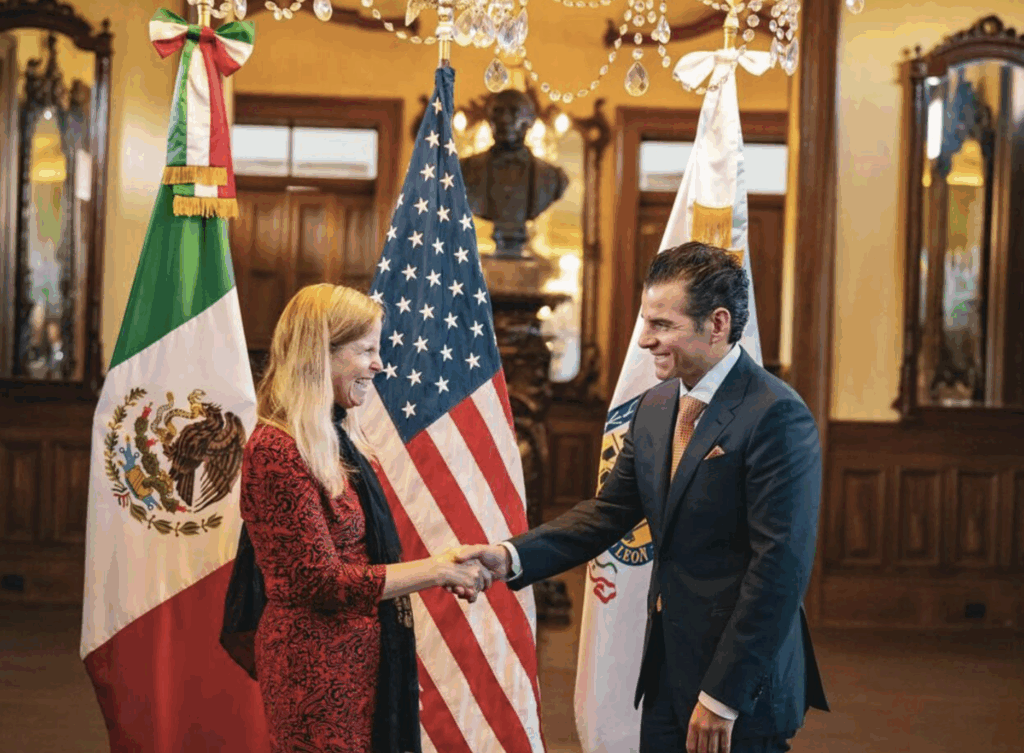 Miguel Flores se reúne con Melissa Bishop, Cónsul General de Estados Unidos en Monterrey