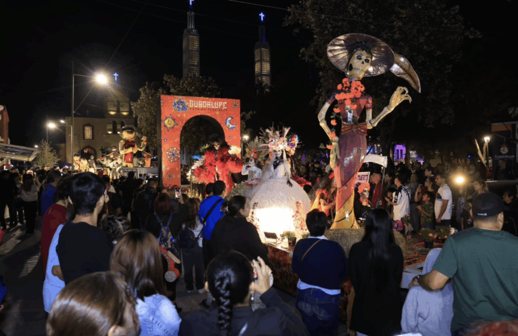 Concluye Catrina Fest 2025 en Guadalupe con desfile muy colorido