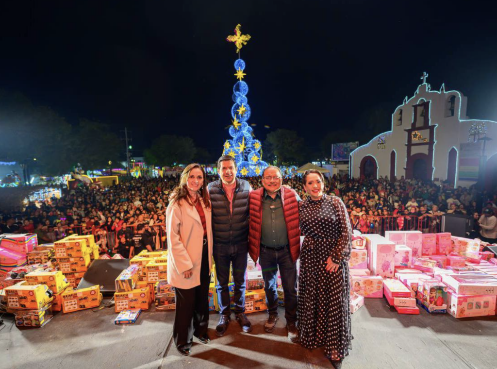 Arranca Escobedo posadas al estilo 4T norteña