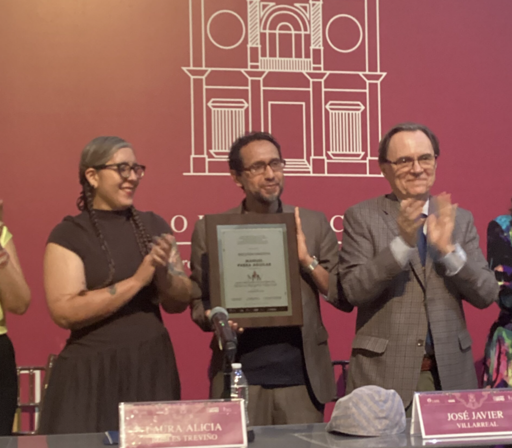 Manuel Parra Aguilar recibe el Premio Minerva Margarita Villarreal 2026